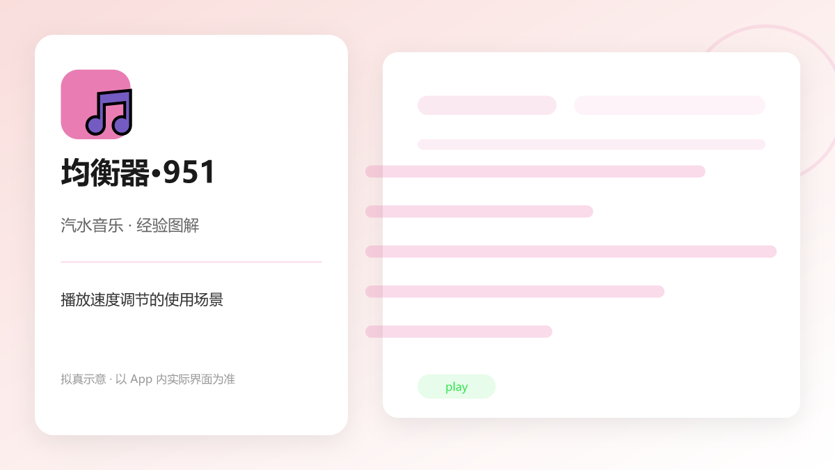 播放速度调节的使用场景 图解